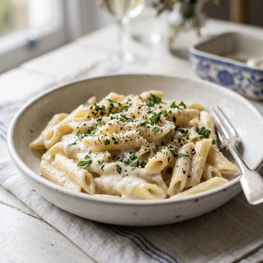 White sauce pasta